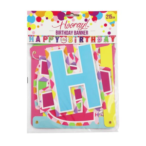 Happy Birthday Flag Banner