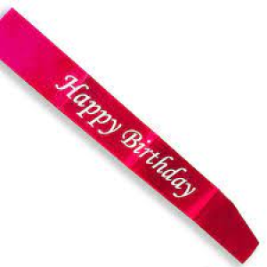 Happy Birthday Sash