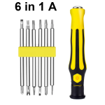6 In 1 Magnetic Screwdriver Set