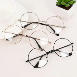 Round Clear Lens Sunglasses
