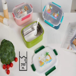 Steel Lunch Box With Plastic Lid - 750ml