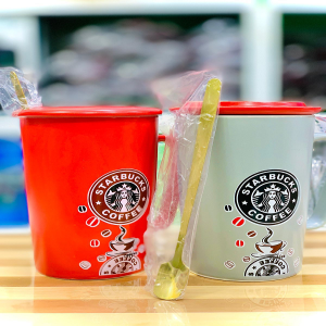 Starbucks Ceramic Coffee Mug With Lid