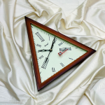 Ariel Wooden Triangle Shape Wall Clock