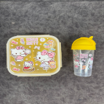 Printed Lunch Box With Bottle