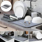 Multifunctional Kitchen Drain Pad & Plate Holder