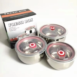 Stainless Steel Fresh Box 3 Pcs