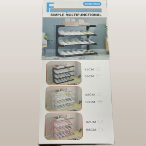 3 Layer C Shape Shoe Rack - Nordic Wind