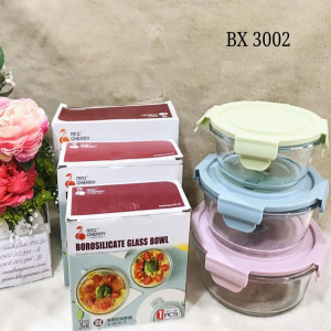 1 Pc Red Cherry Round Container - 400ML - BX3003