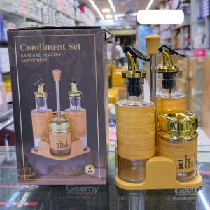 4 Pcs Condiment Oil Bottle Set