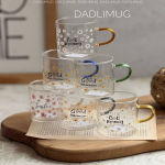 6 Pcs Floral Mini Coffee Cups