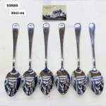 6 Pcs Stainless Steel Long Spoon - 10886