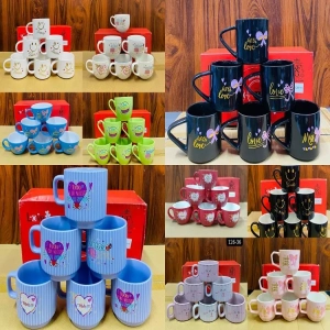 1 Pcs Printed Glass Mug - 126