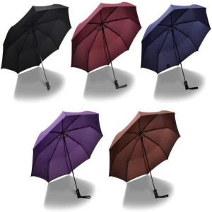 UV Plain Design Automatic Umbrella 23601-1