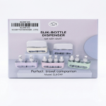 4 Pcs Travel Bottle Dispenser Set with Rack