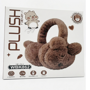 WBK-862 Cute Bear Plush Wireless Headset