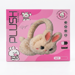 Cute Bunny Plush Wireless Headset