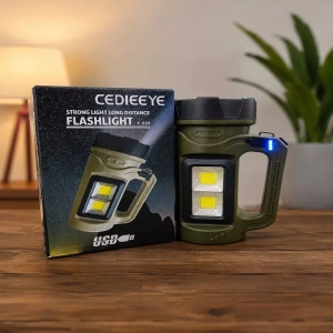 USB REC Solar Flashlight