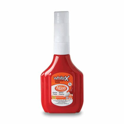 White Ink Bottle Red